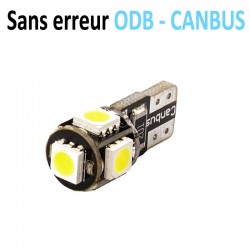 Ampoules 12V T10 - W5W LED Canbus anti-erreur ODB Next-Tech