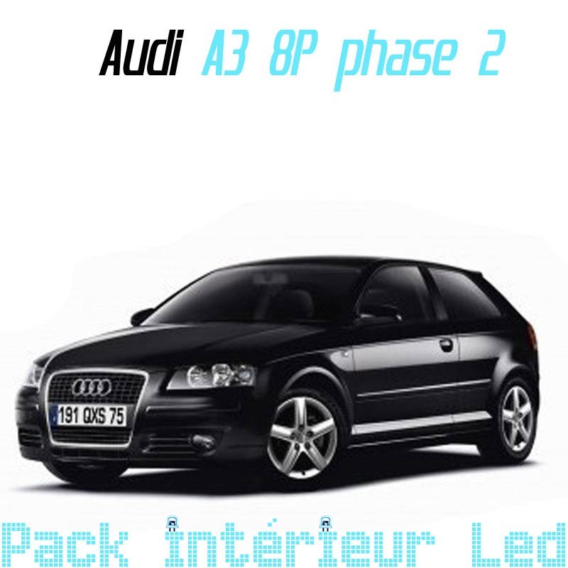 Pack Ampoules/Leds feux antibrouillards pour Audi A3 8P H7 H11
