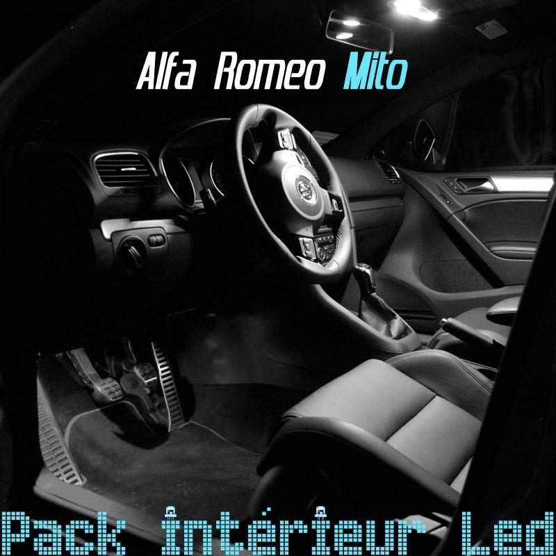 2 ampoules à LED pour l'éclairage plafonnier Alfa Romeo Mito