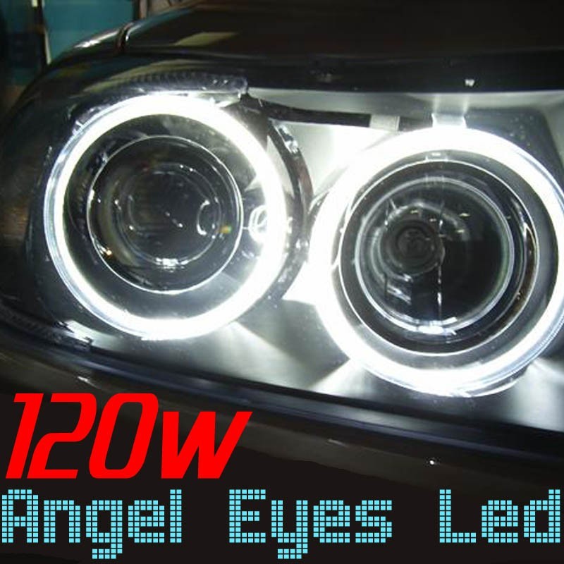 Kit BMW Angel Eye H8 120W LED Blanc Feux de Jour E84 X1 E70 X5 E71 E72 X6  E89 Z4