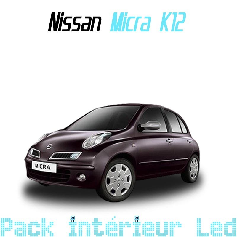 Pack intérieur led pour Nissan Micra K12